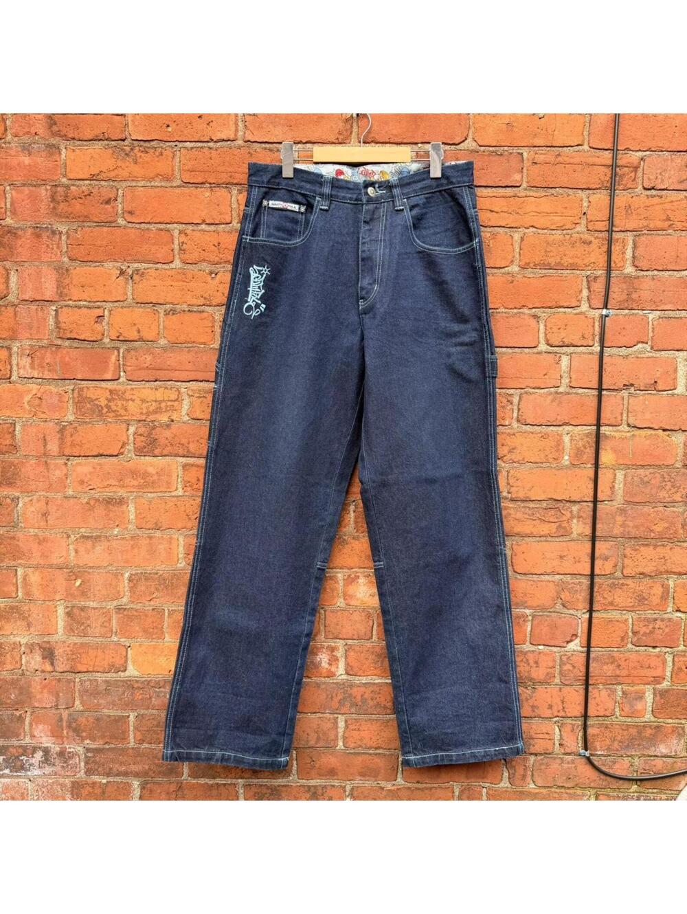 Vintage Southpole jeans embroidered 00s 32x34 south pole - Picture 2 of 7